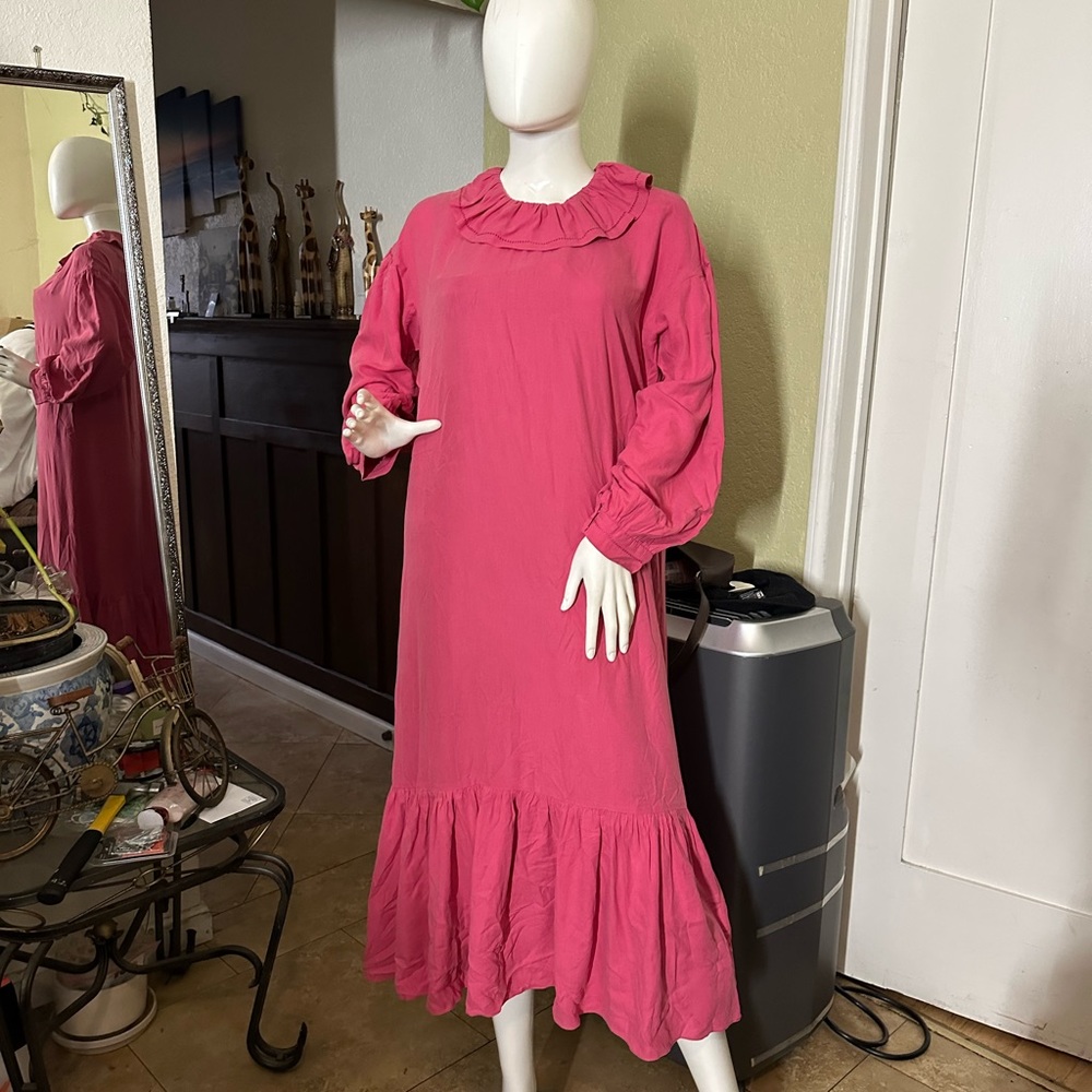 Everest  dress camelia fuchsia size medium - Picture 3 of 12